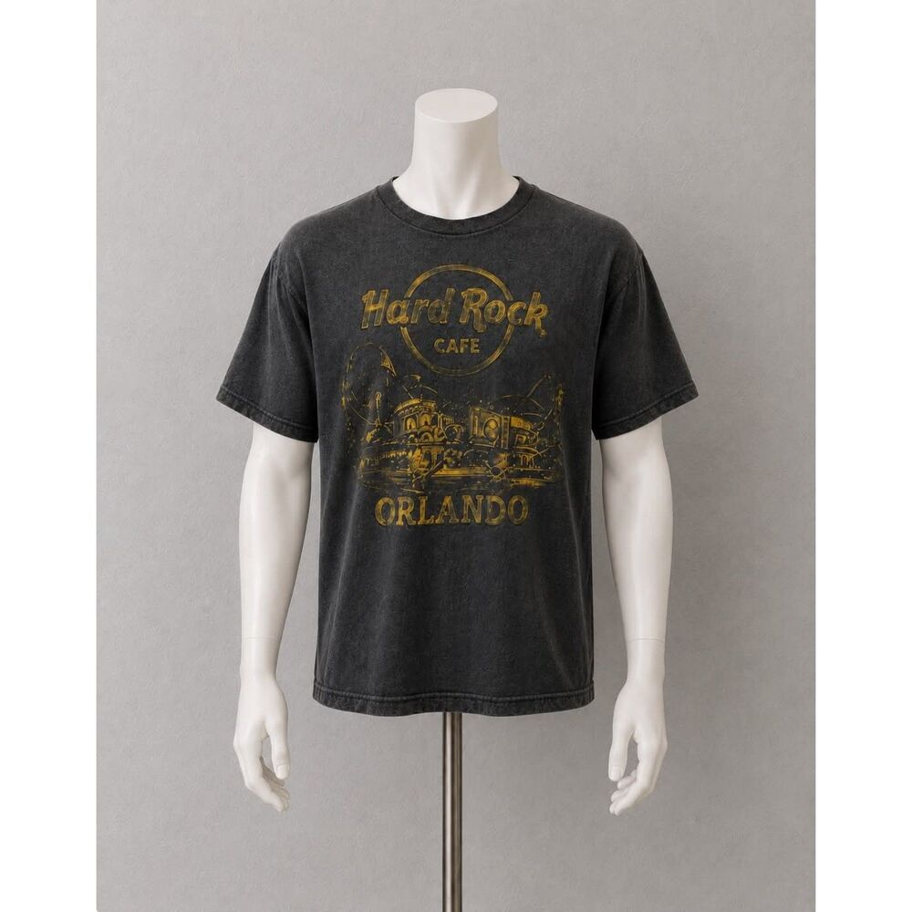 Hard Rock Cafe Orlando Graphic T Shirt Men’s XL Limited Edition Black Tee